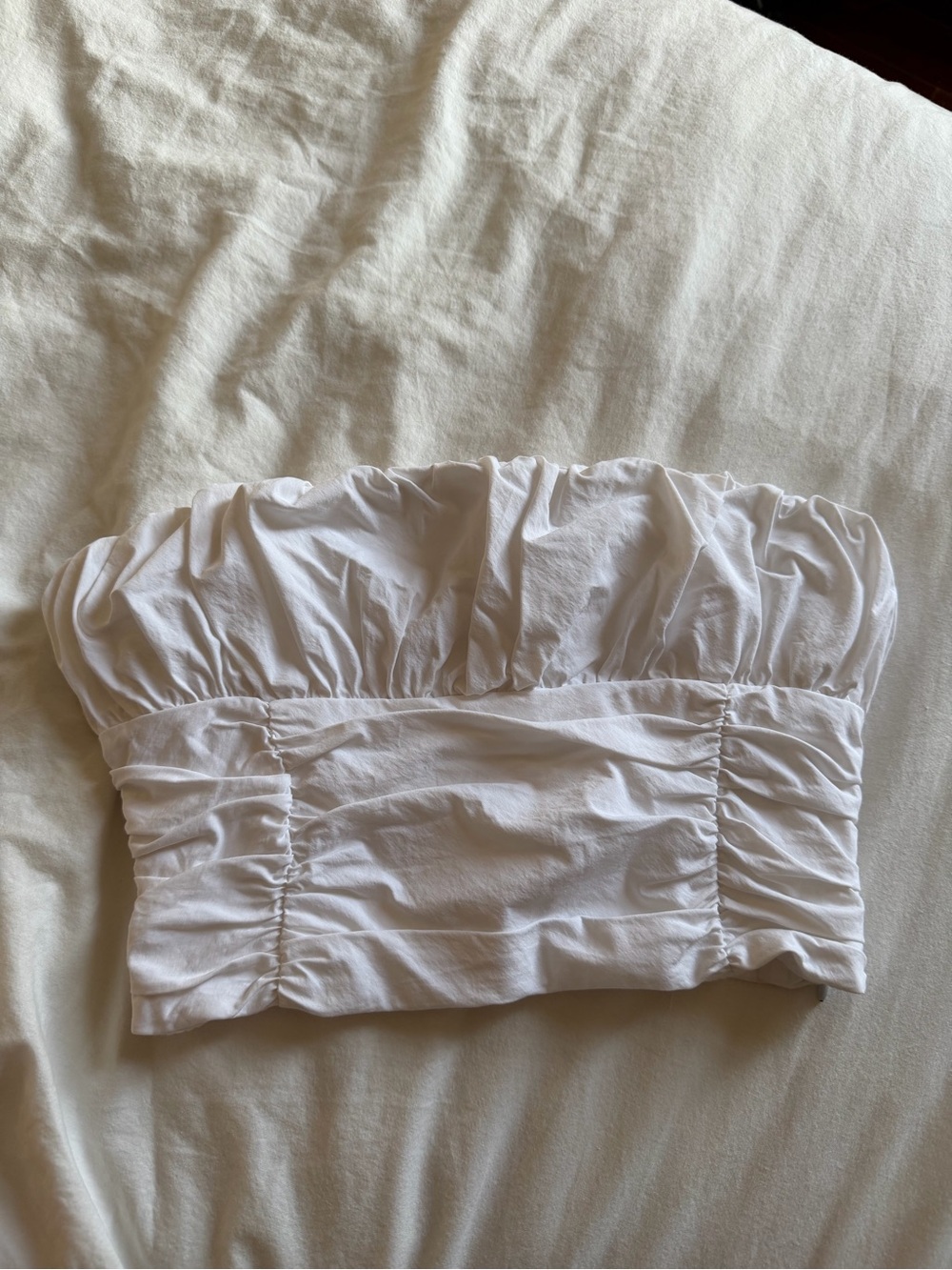 ZARA white Bandeau Top